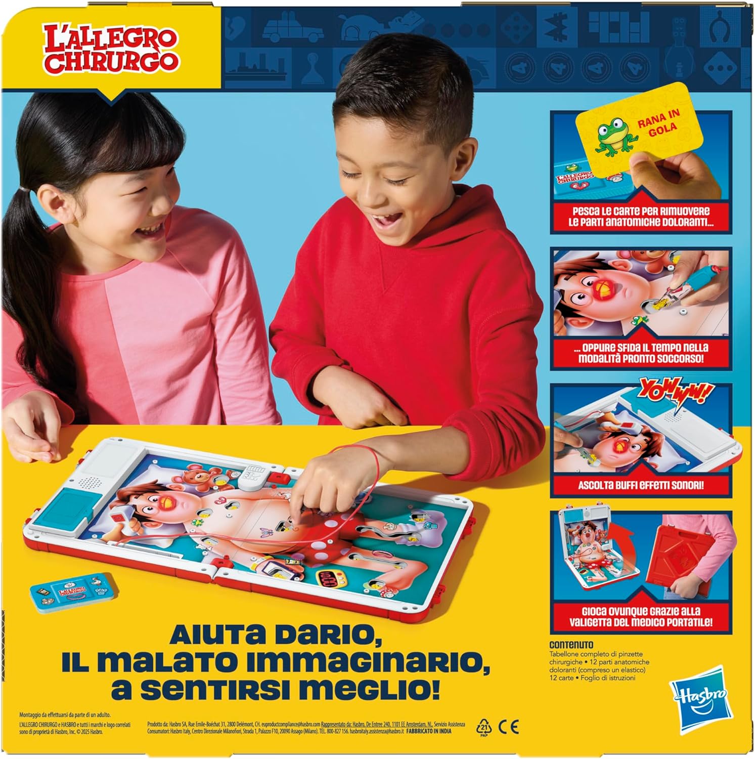 Hasbro Gaming, L'Allegro Chirurgo - Gioco da Tavolo - immagine 4