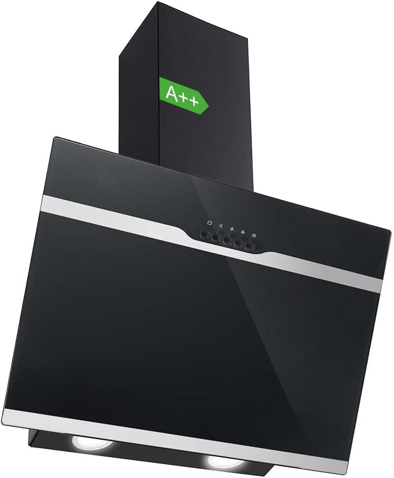 Sndoas Cappa Aspirante Inclinata 350 m³/h, Nera - immagine 1