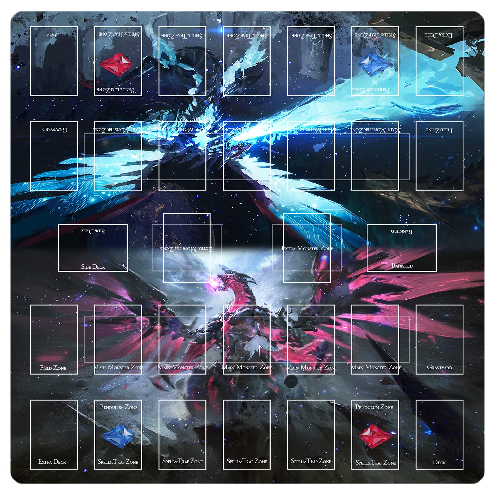 Wsrxdmsn Ygo Playmat - Tappetino da Gioco 2 Giocatori