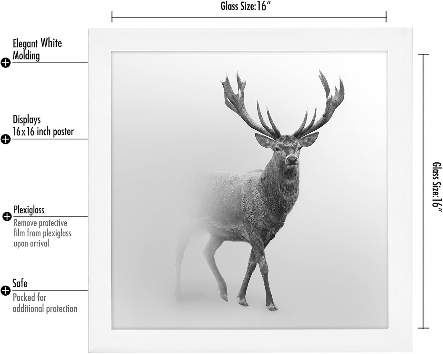 Americanflat Cornice 40x40 cm Bianca - immagine 3