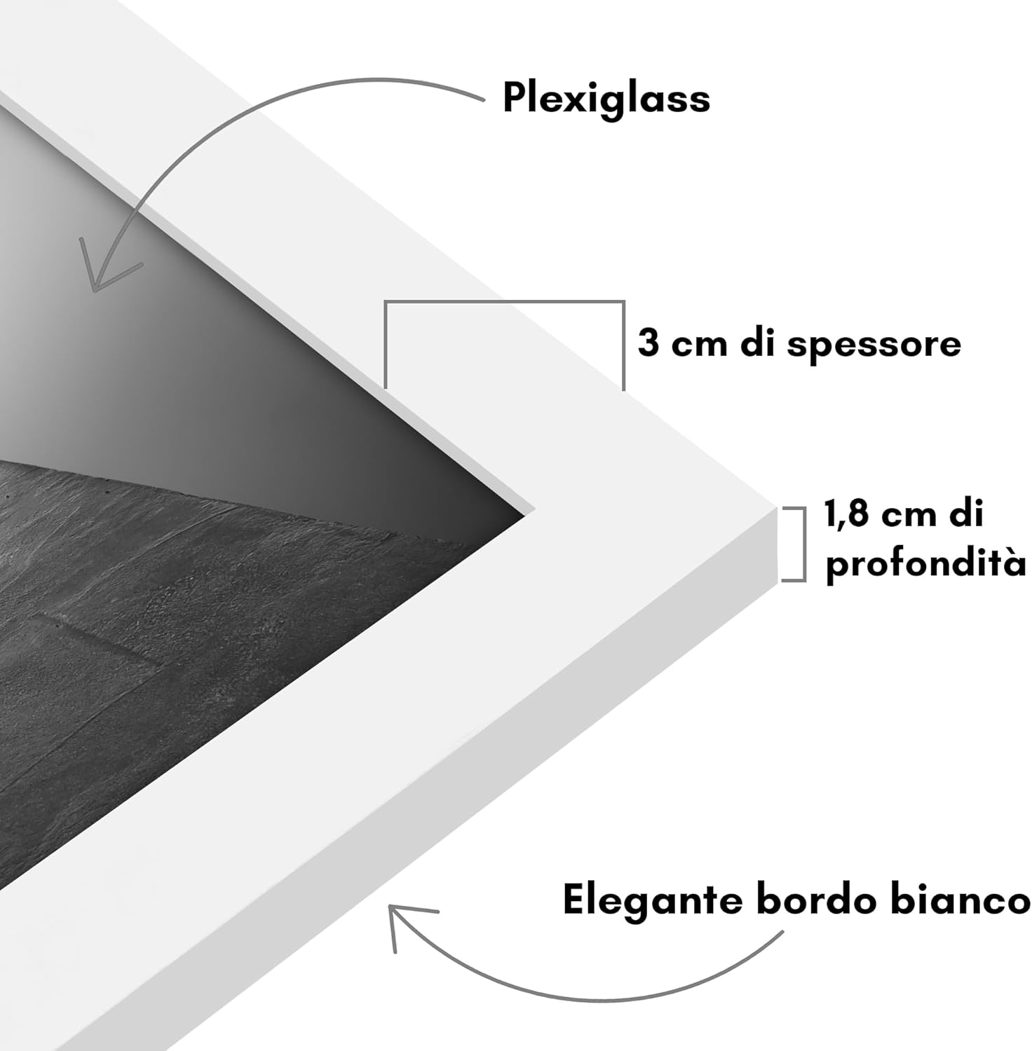 Americanflat Cornice 40x40 cm Bianca - immagine 6