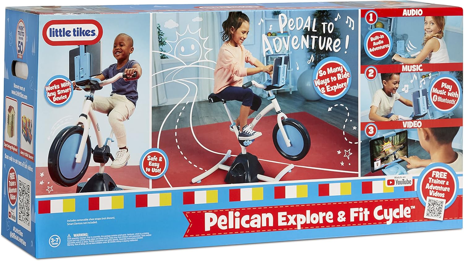 Little Tikes Pelican Explore Cyclette con Bluetooth e video, età 3-7 anni - immagine 9