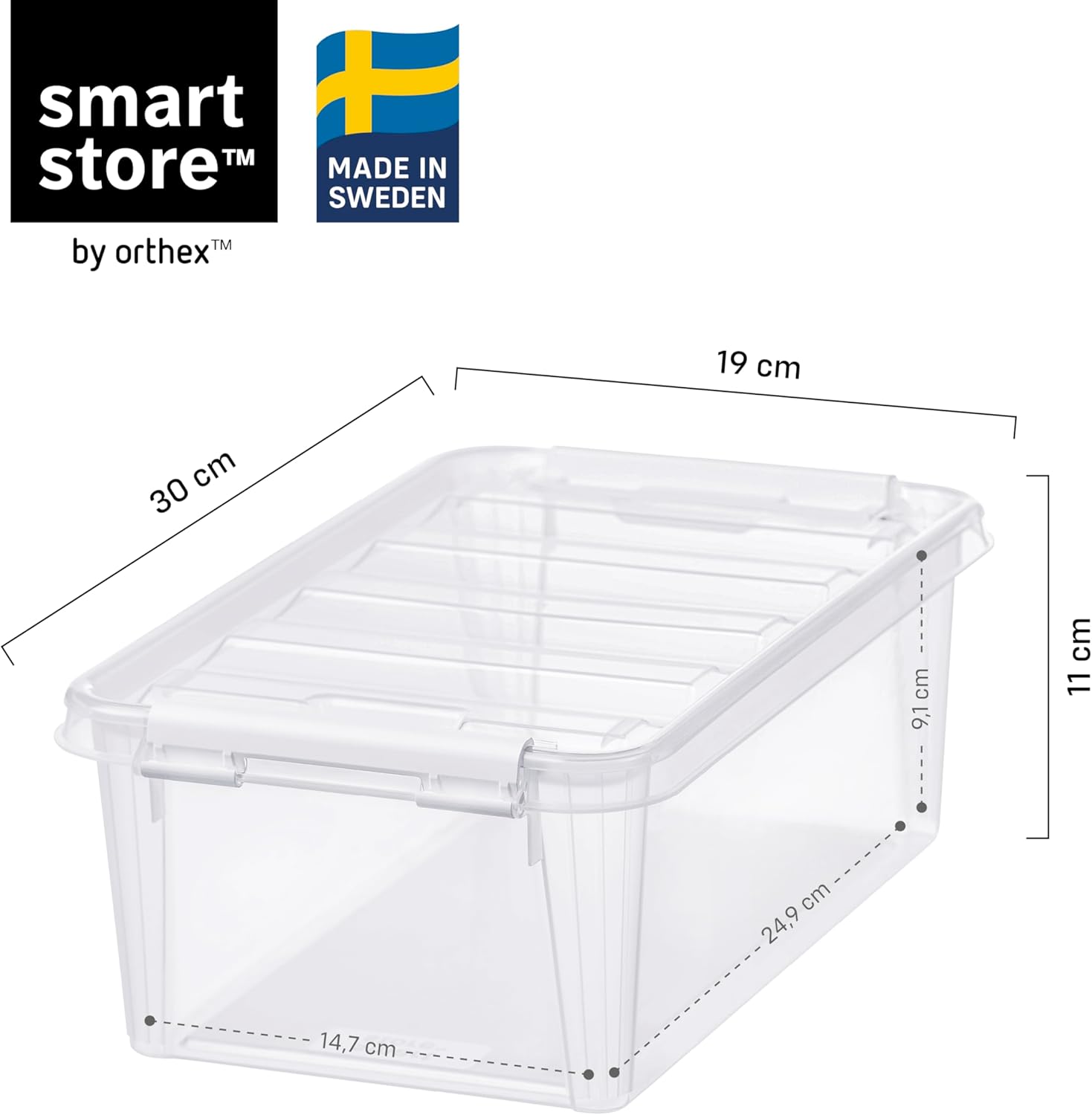 Smartstore Set 8 Scatole Stoccaggio Plastica 4L - immagine 2
