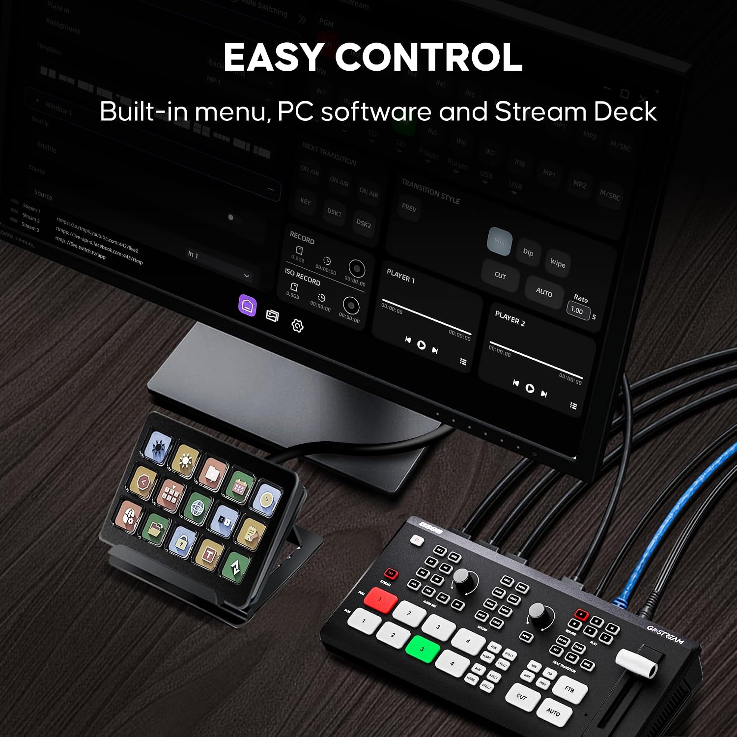 Osee GoStream Deck Mixer Video HDMI 6 Ingressi | Velz