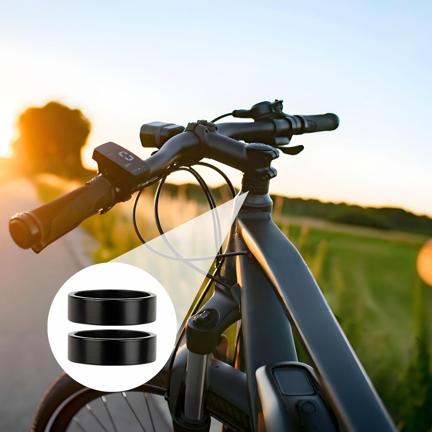 Distanziali Bici 1 1/8 Pollice in Alluminio 12 Pezzi - immagine 2