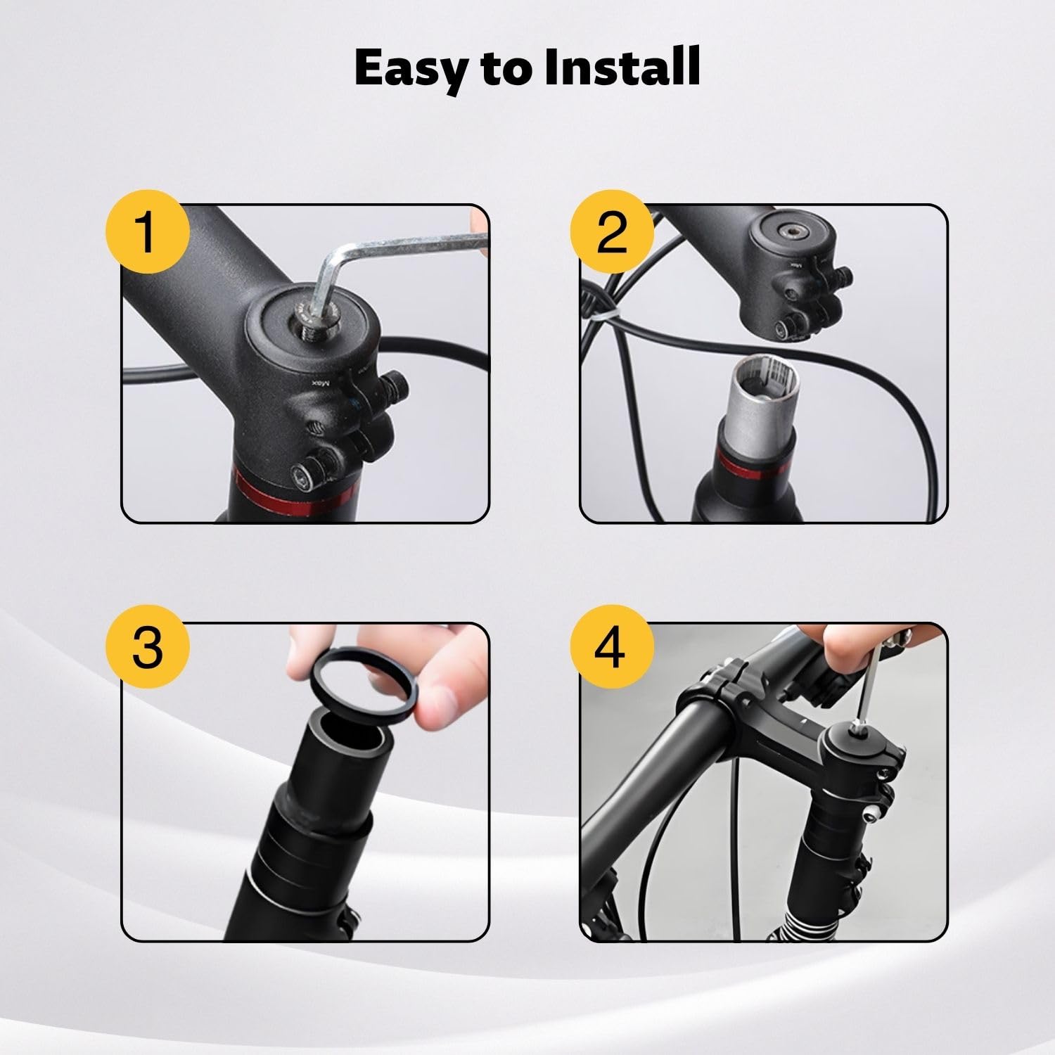 Distanziali Bici 1 1/8 Pollice in Alluminio 12 Pezzi - immagine 4