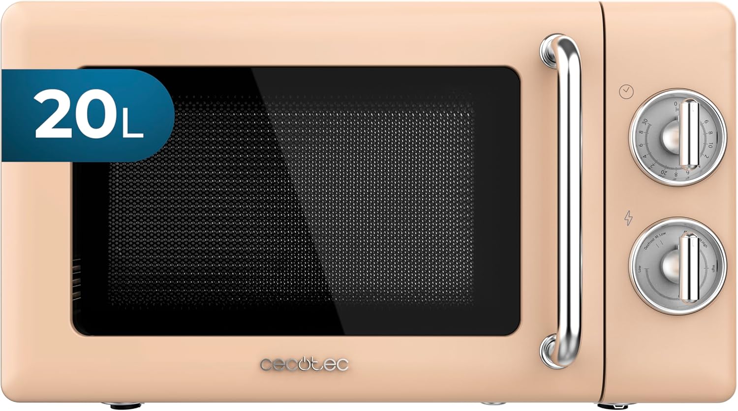 Cecotec Microonde Meccanico Proclean 3010 Retro Beige - immagine 1