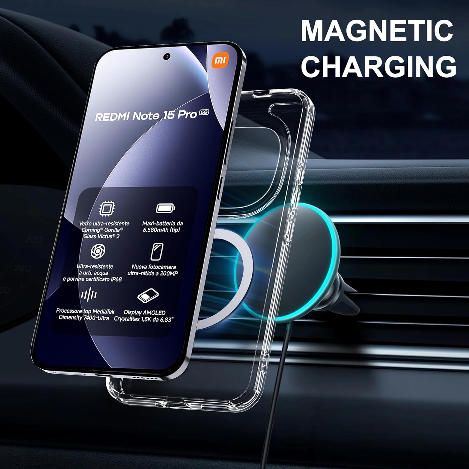 Cover Trasparente per Xiaomi Redmi Note 15 Pro 5G - immagine 4