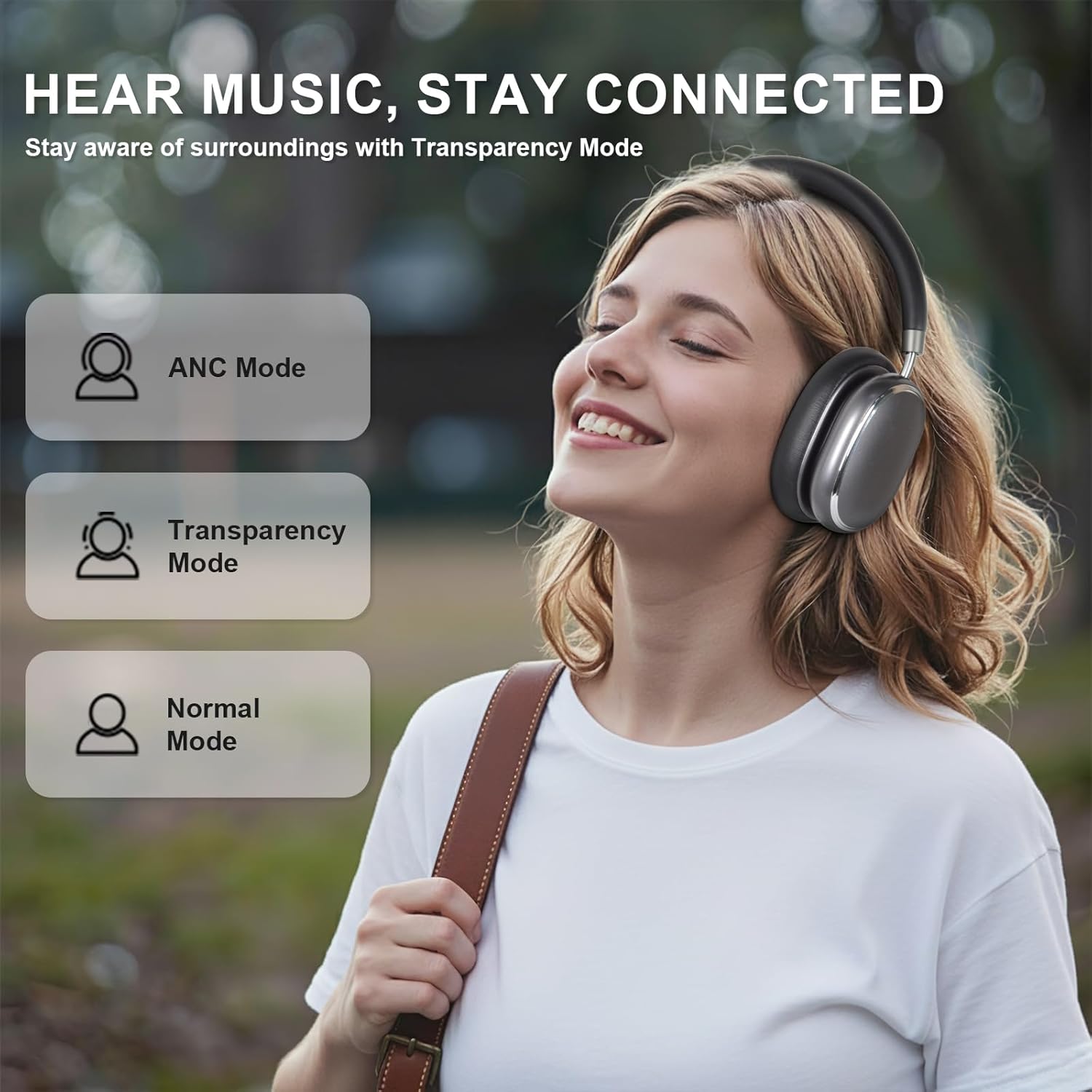 NC95 Cuffie Over-ear Wireless Bluetooth 6.0 - immagine 4