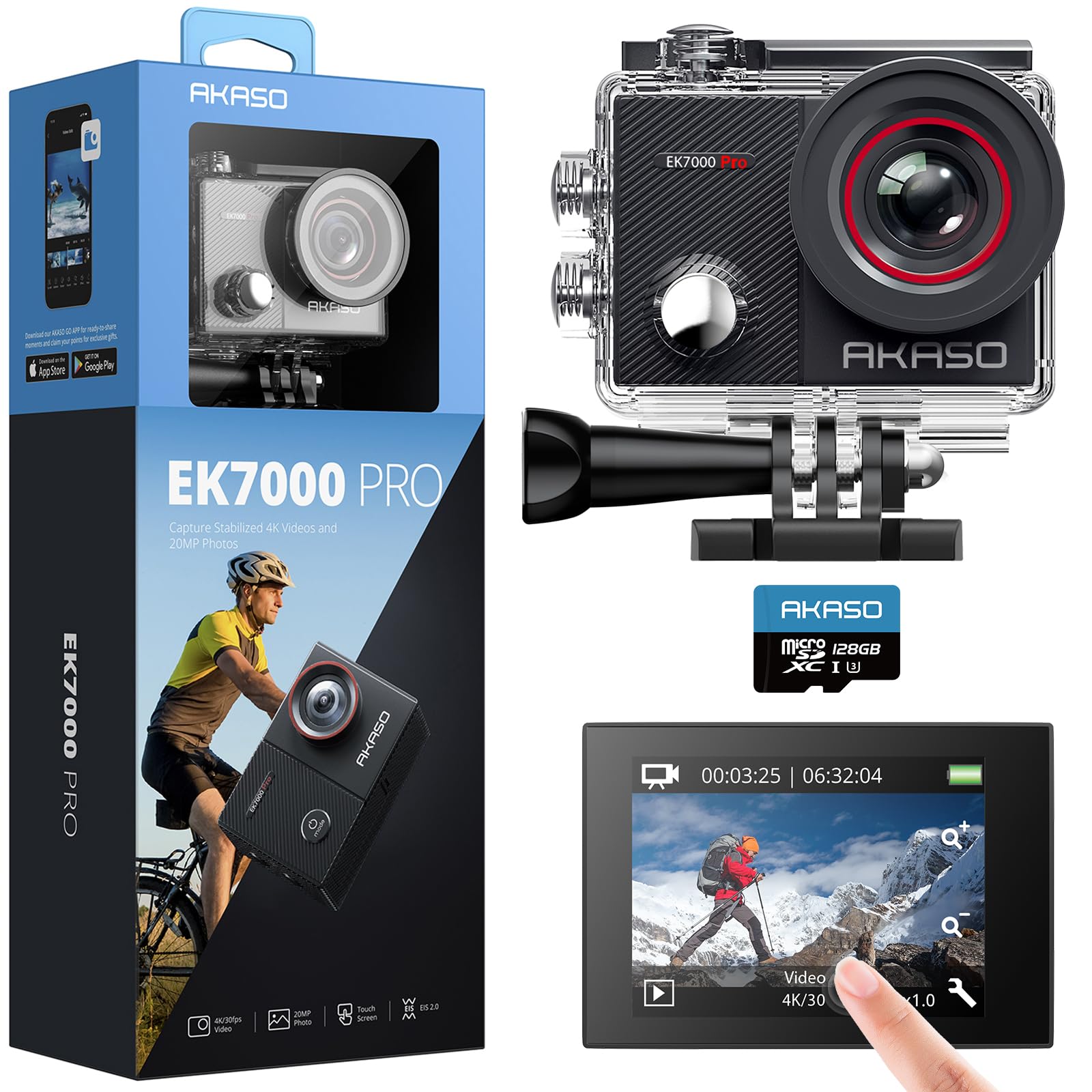 Akaso EK7000 Pro Action Cam 4K 20MP WiFi