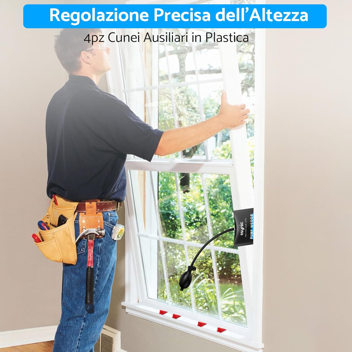 Esynic 2PZ Pompa ad Aria per Finestre 200KG - immagine 6