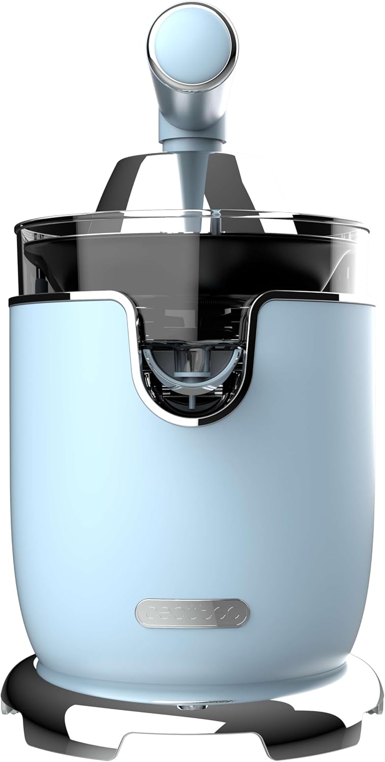 Cecotec Spremiagrumi Elettrico Xqueeze RetroJuice 1000W, Blu - immagine 2