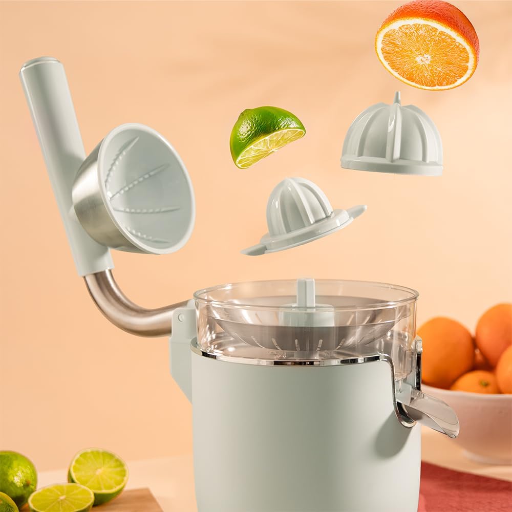 Cecotec Spremiagrumi Elettrico Xqueeze RetroJuice 1000W, Blu - immagine 5