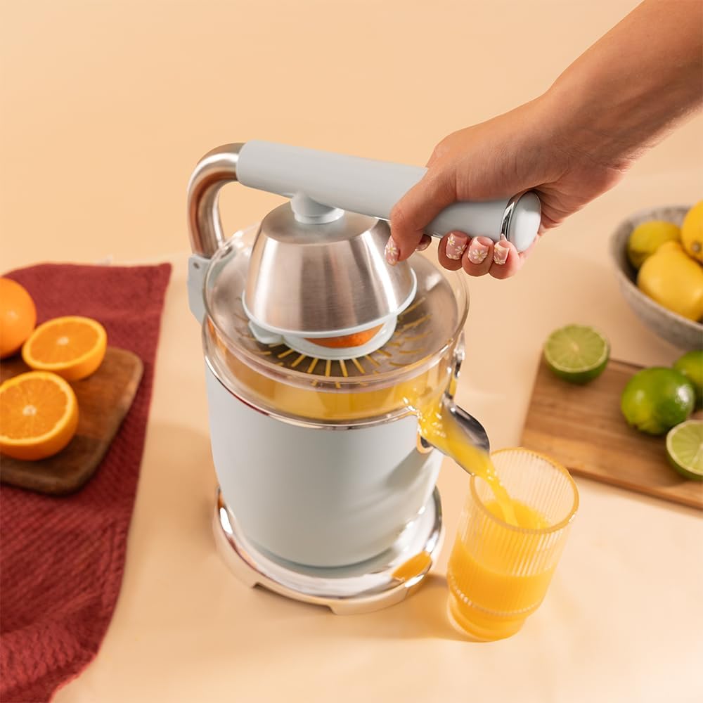 Cecotec Spremiagrumi Elettrico Xqueeze RetroJuice 1000W, Blu - immagine 7