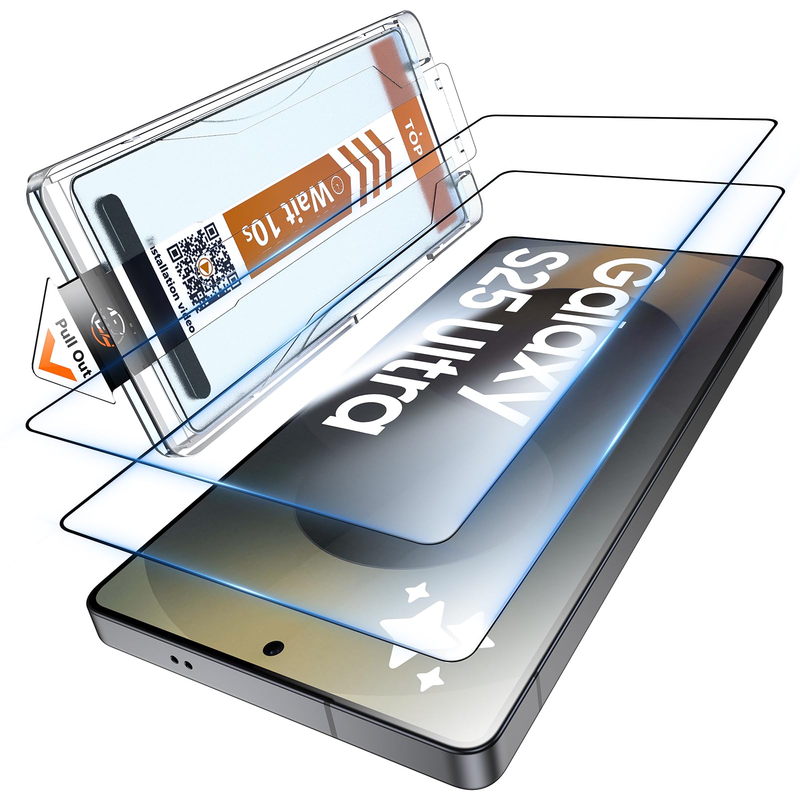 Lk 2 Pezzi Vetro Temperato per Samsung Galaxy S25 Ultra