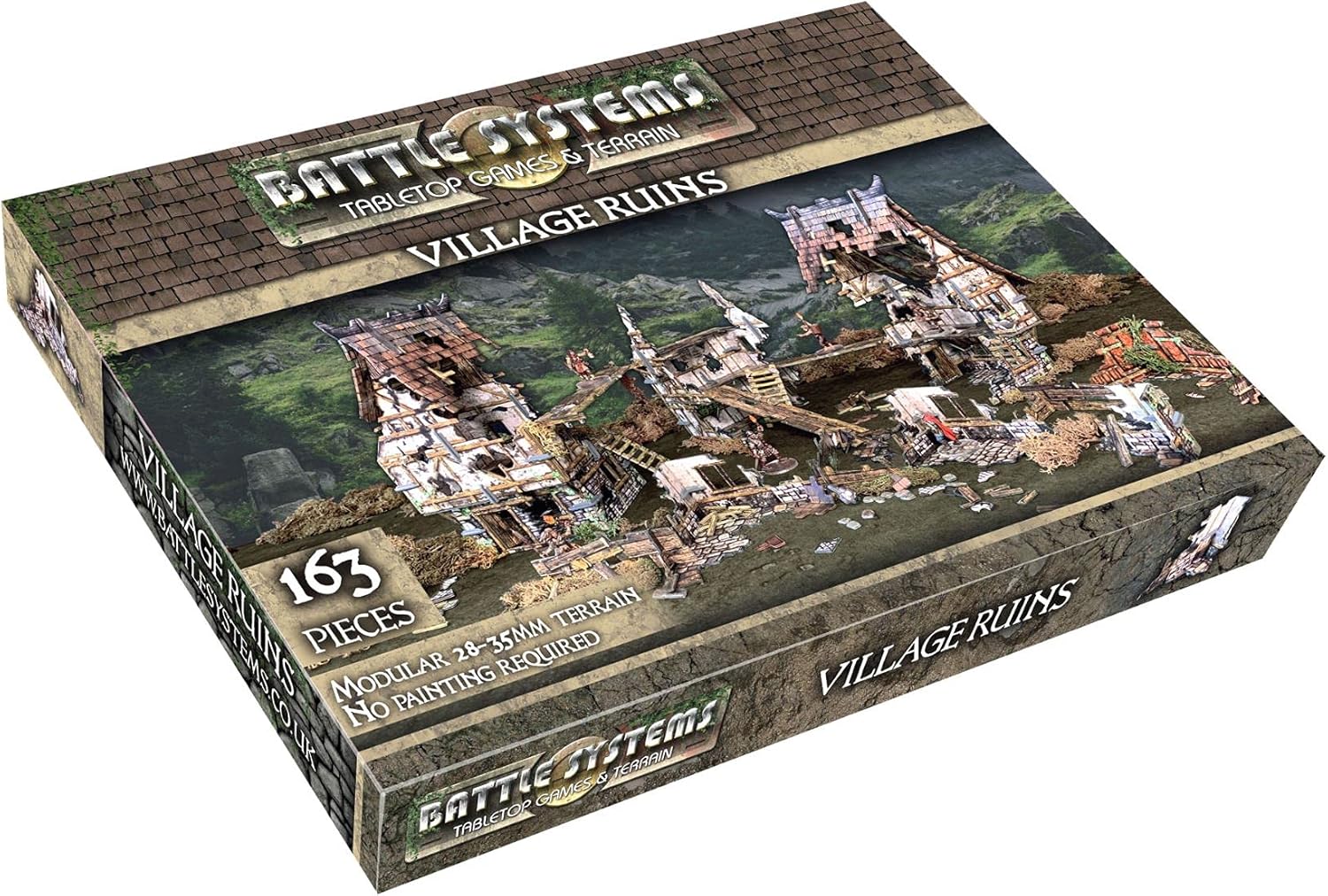Battle Systems Fantasy Wargames Terrain – Village Ruins