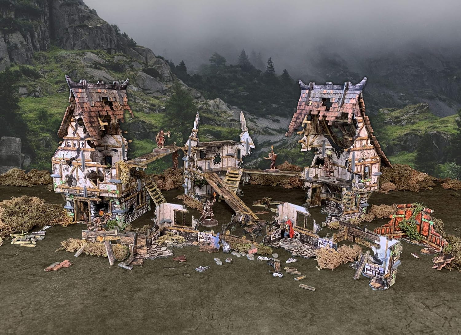 Battle Systems Fantasy Wargames Terrain – Village Ruins - immagine 2