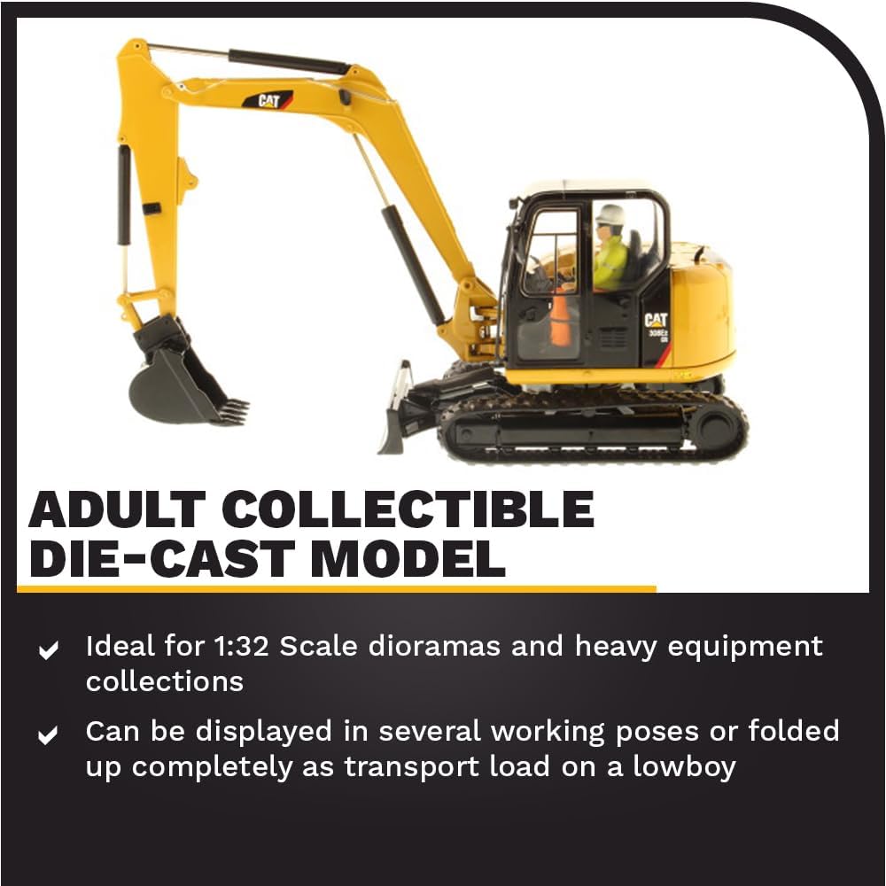 Diecast Masters Cat 308E2 - Escavatore Idraulico 1:32 - immagine 3