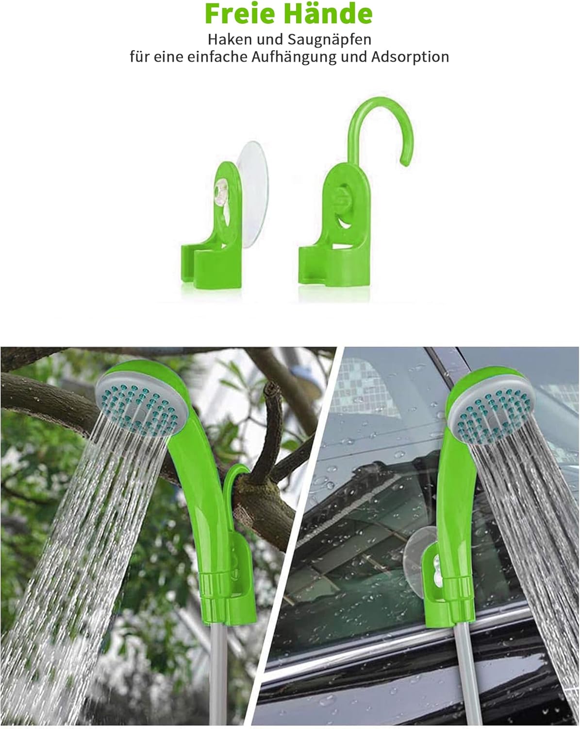 LIBERRWAY Doccia da Campeggio Portatile, Verde - immagine 6