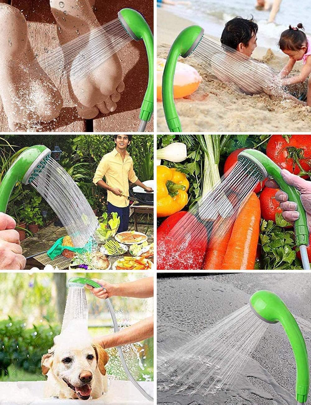 LIBERRWAY Doccia da Campeggio Portatile, Verde - immagine 7