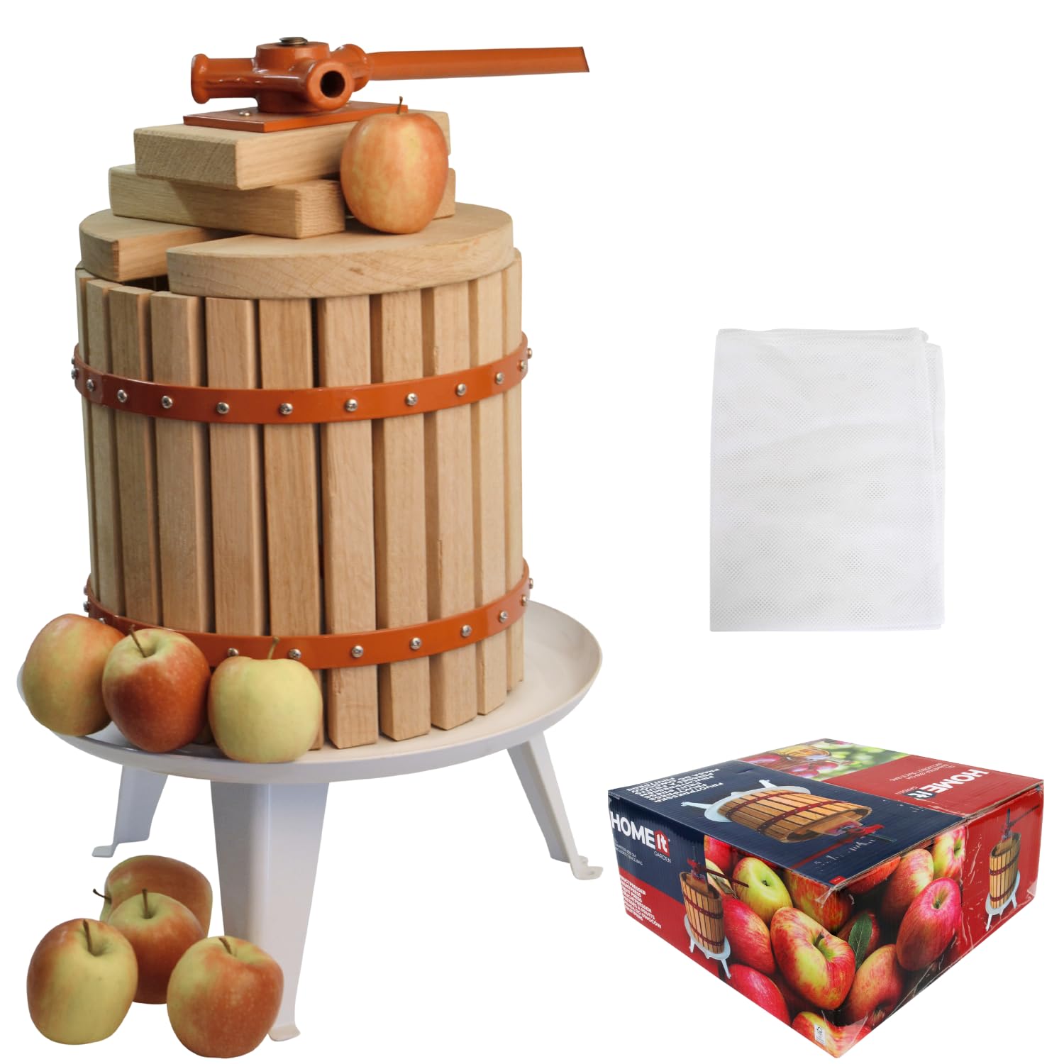 HOME IT® Torchietto per Frutta 12L in Legno di Quercia