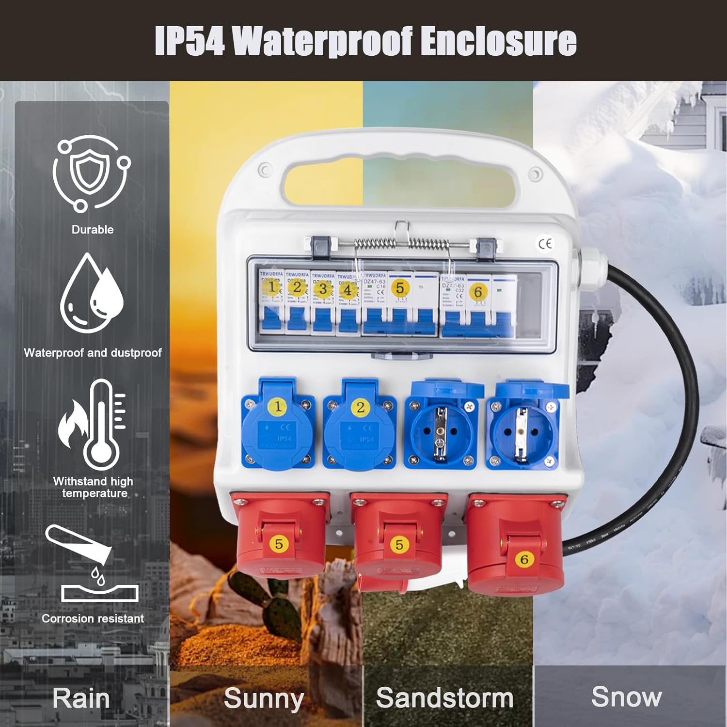 Distributore di Corrente Precablato CEE 400V/16A - immagine 4