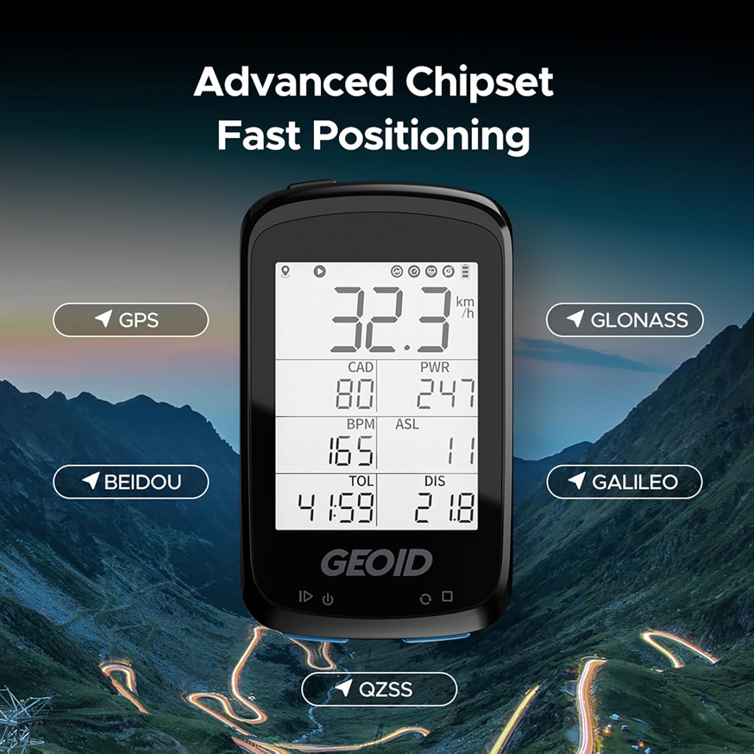 Geoid CC500 Ciclocomputer GPS Wireless 2.5" - immagine 4