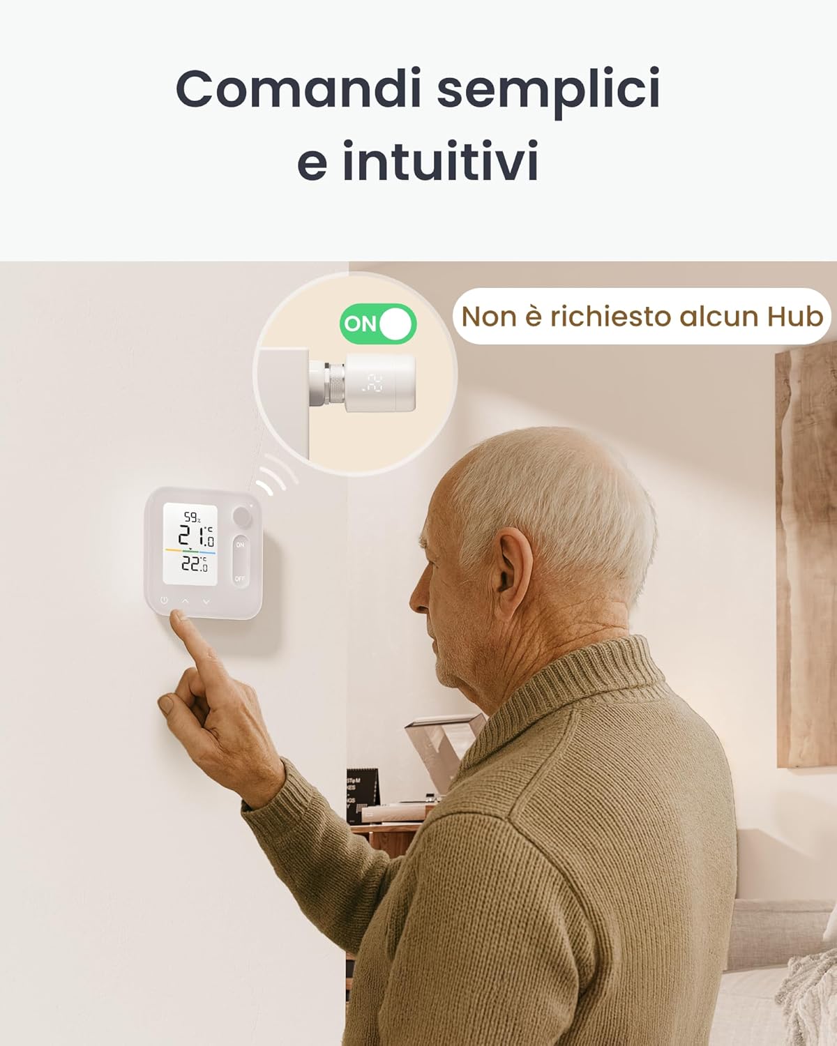 Switchbot Termostato Smart per Termosifone con Pannello Combo - immagine 3