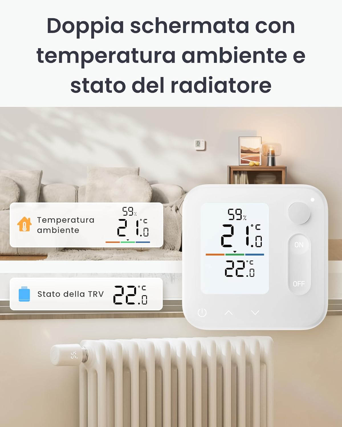 Switchbot Termostato Smart per Termosifone con Pannello Combo - immagine 4