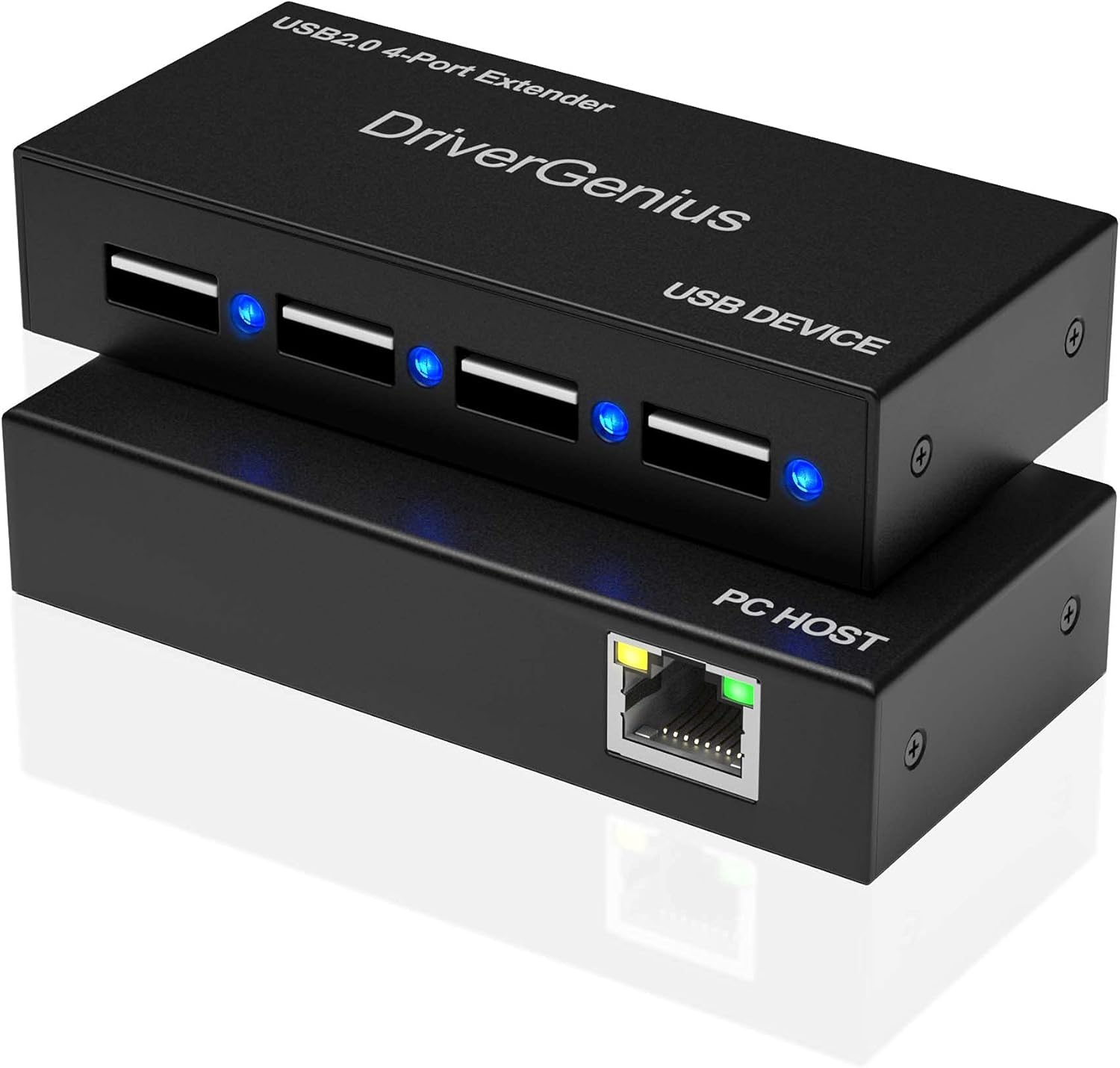Drivergenius USB2.0-Extender su Cat5e/Cat6 a 4 Porte - immagine 1