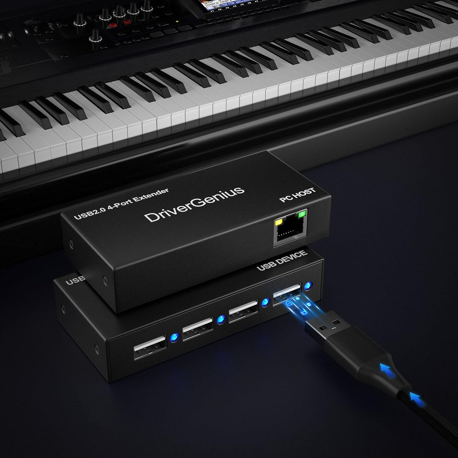 Drivergenius USB2.0-Extender su Cat5e/Cat6 a 4 Porte - immagine 5