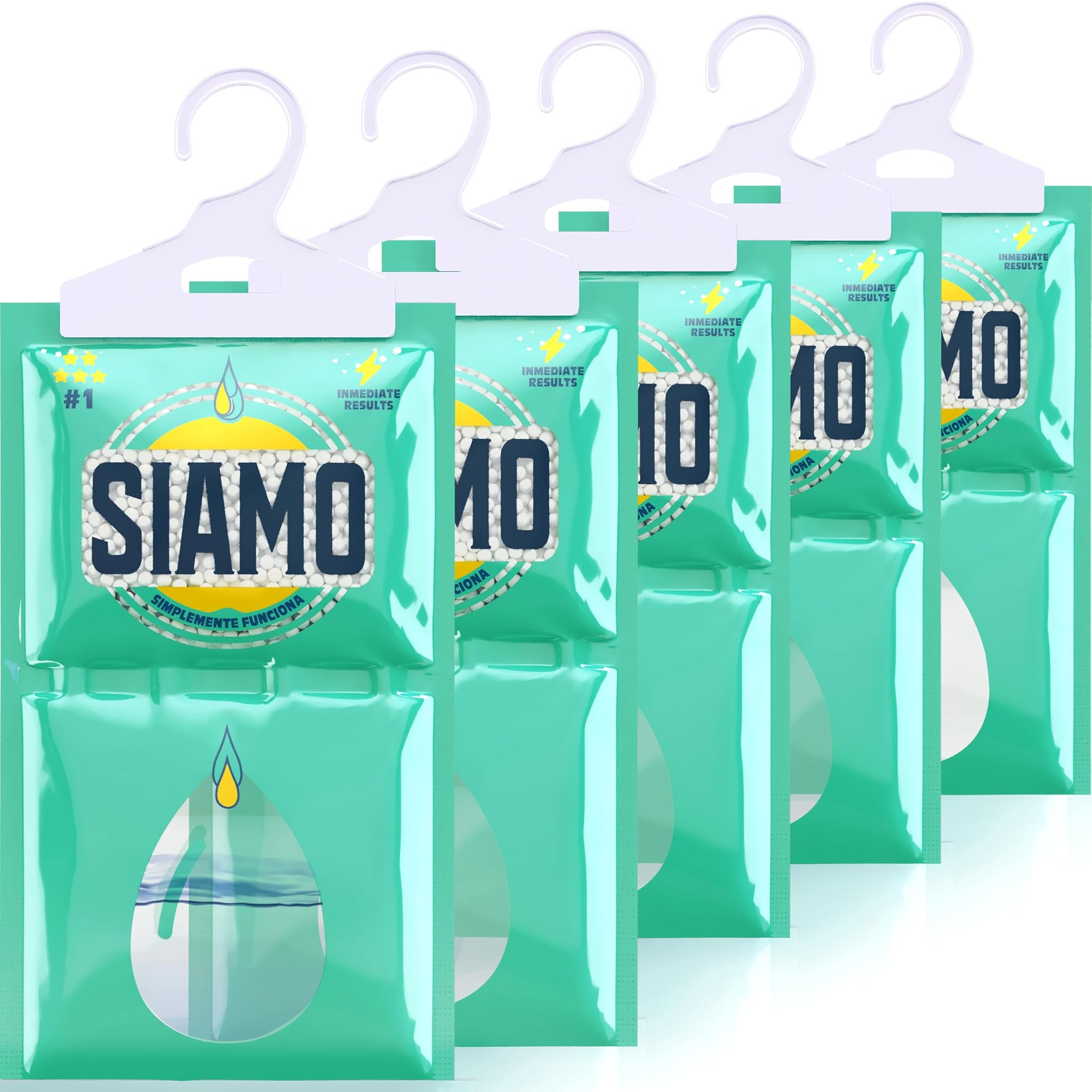 Siamo 5 Pack Sacchetti Deumidificatori Antimuffa