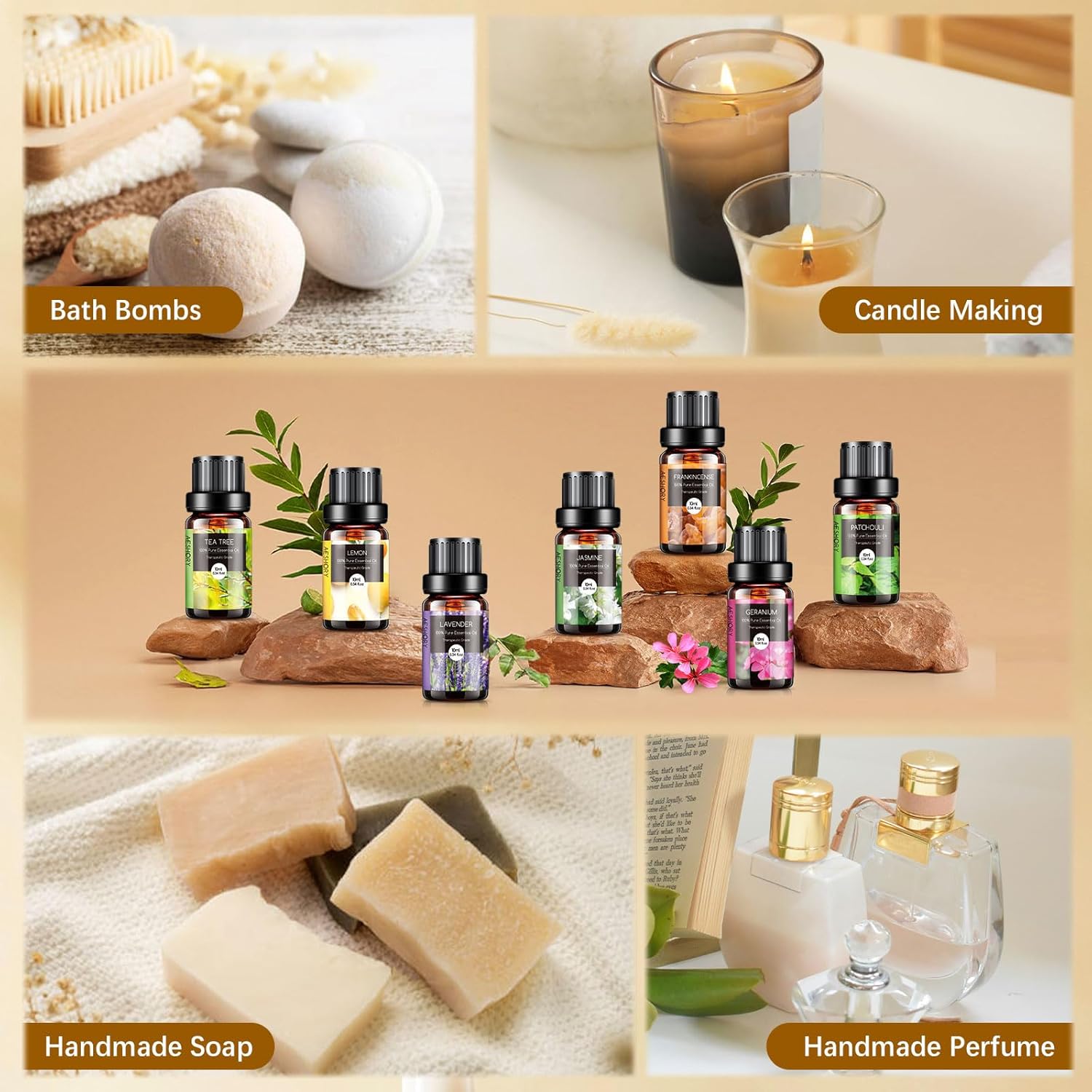 Aeshory Set di Oli Essenziali 20 x 10ml - immagine 5