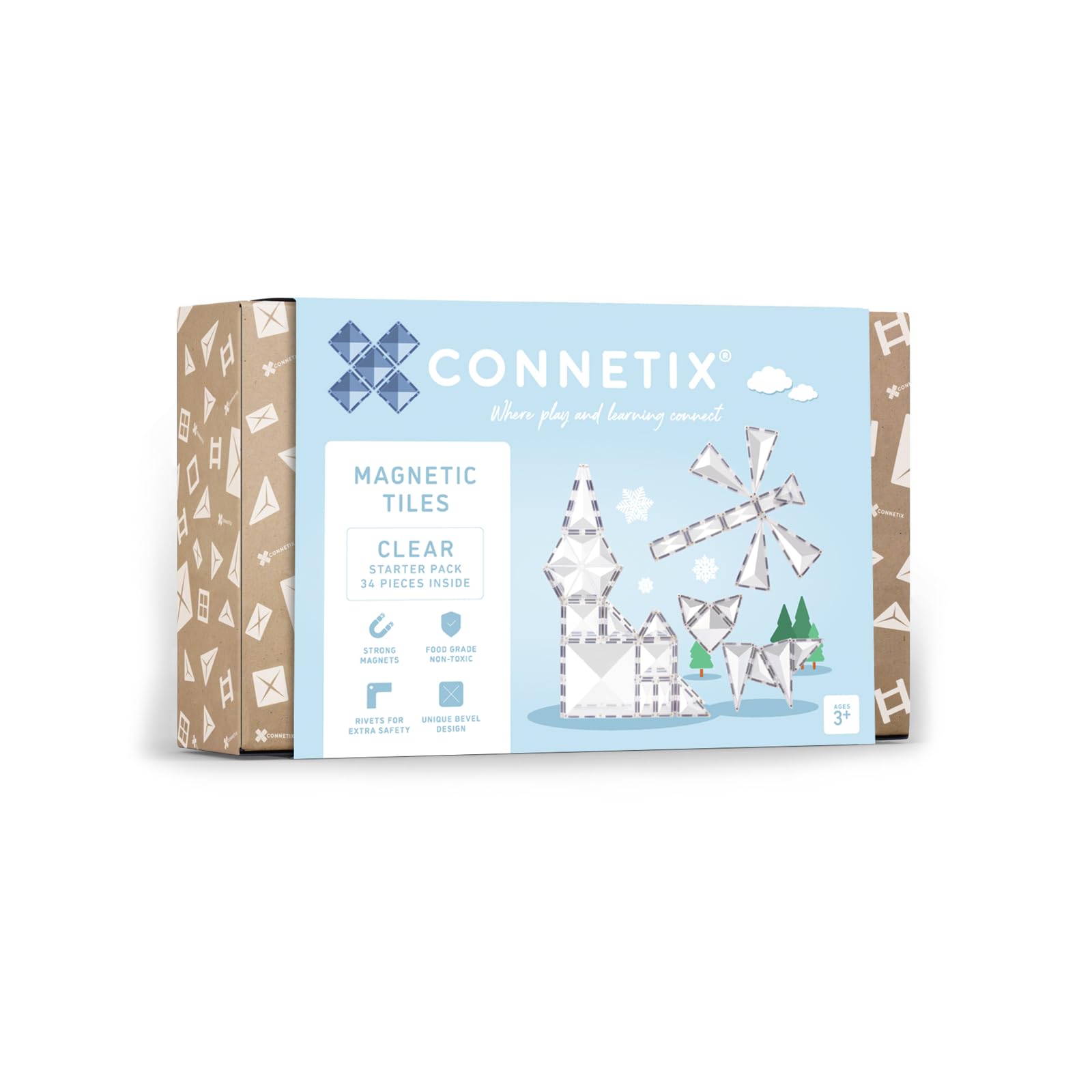 CONNETIX Chiaro Pacchetto Iniziale, 34 Pezzi