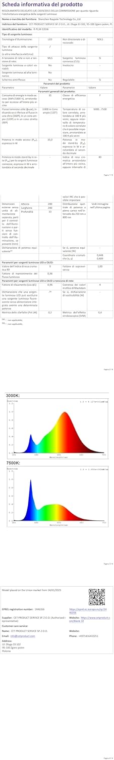 Lylmle Luce Piscina LED Riempito di Resina 35W - immagine 10