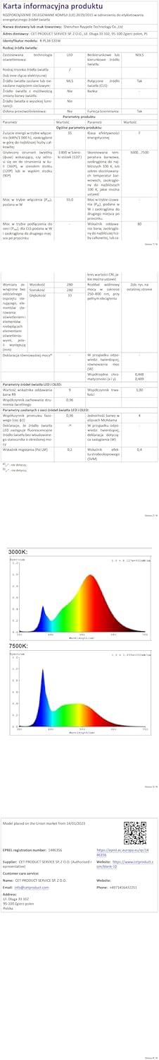 Lylmle Luce Piscina LED Riempito di Resina 35W - immagine 12