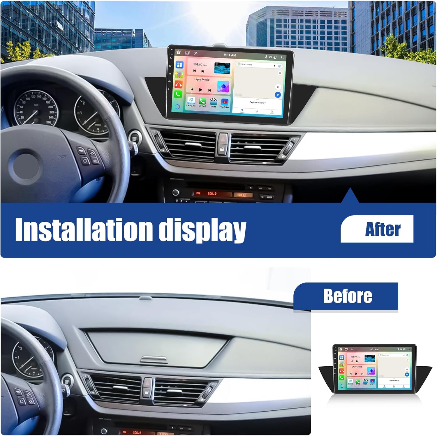 Sixwin Autoradio Android 13 per BMW X1 E84 (2009-2015) - immagine 3