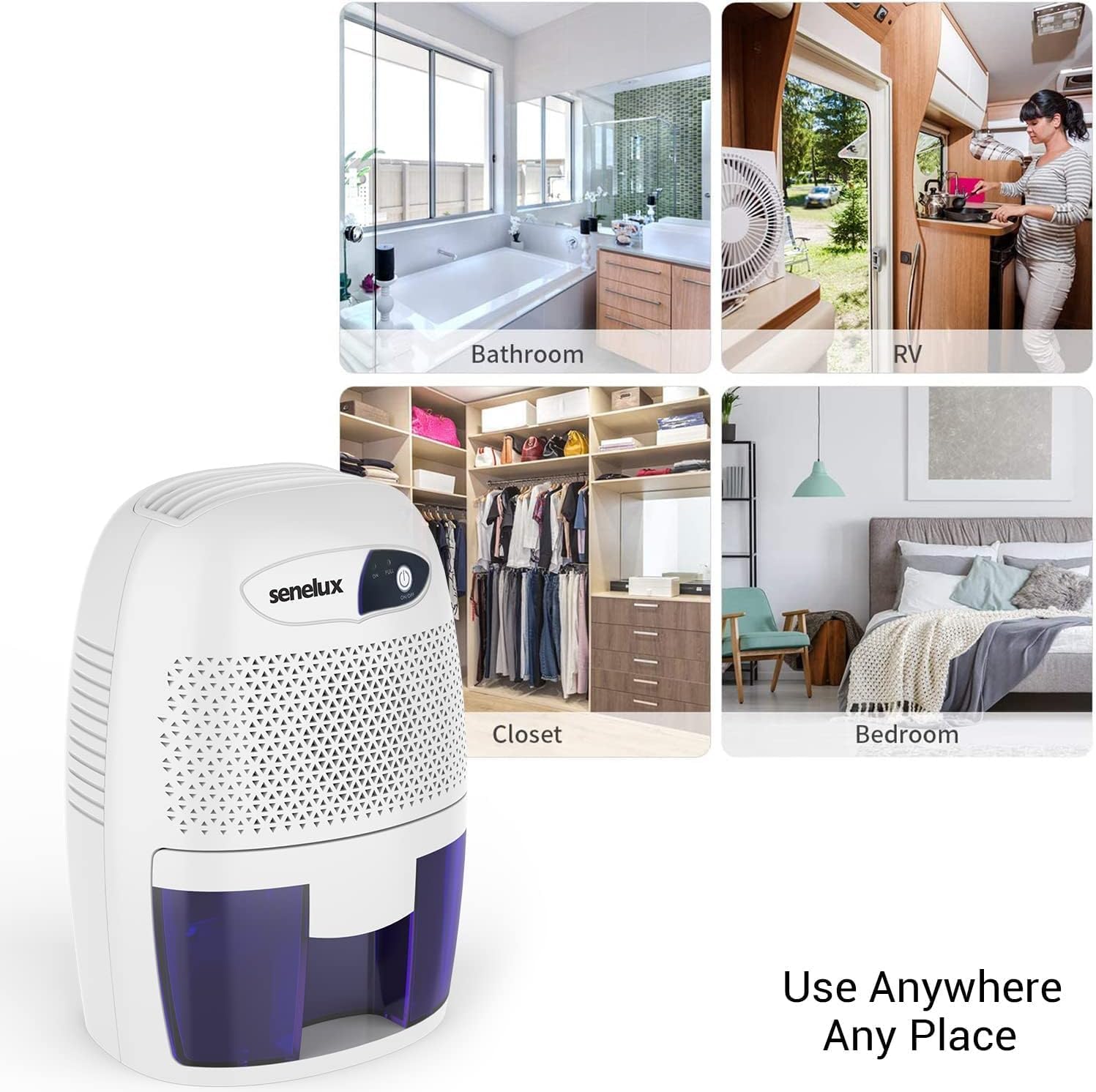 Senelux Mini Deumidificatore Portatile 500ml - immagine 5