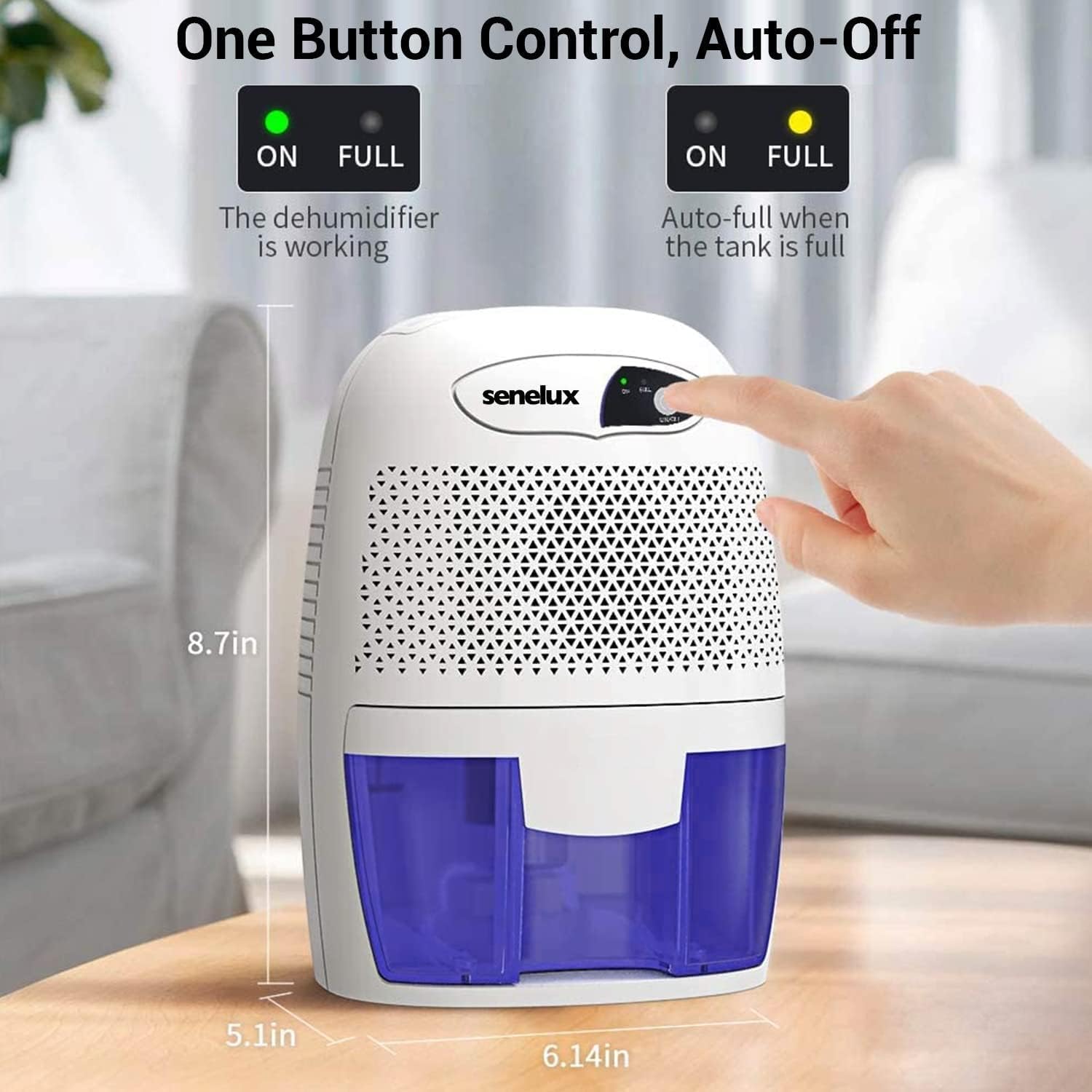 Senelux Mini Deumidificatore Portatile 500ml - immagine 6