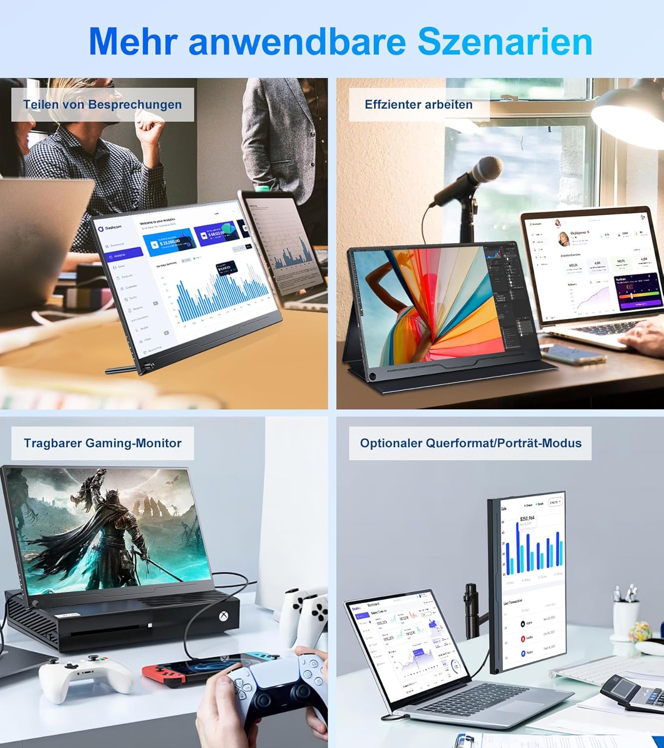 Missun Monitor Portatile 15.6" 4K UHD IPS - immagine 8