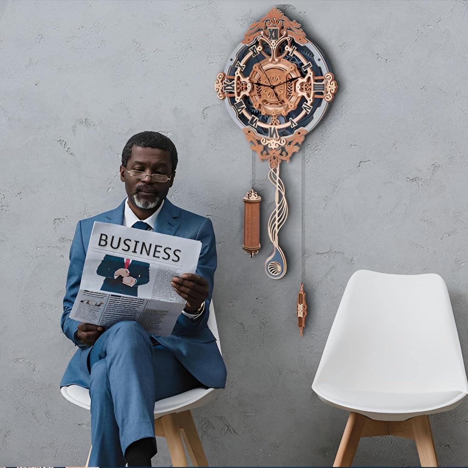 Rokr Puzzle 3D Legno Orologio a Pendolo LC701 - immagine 2