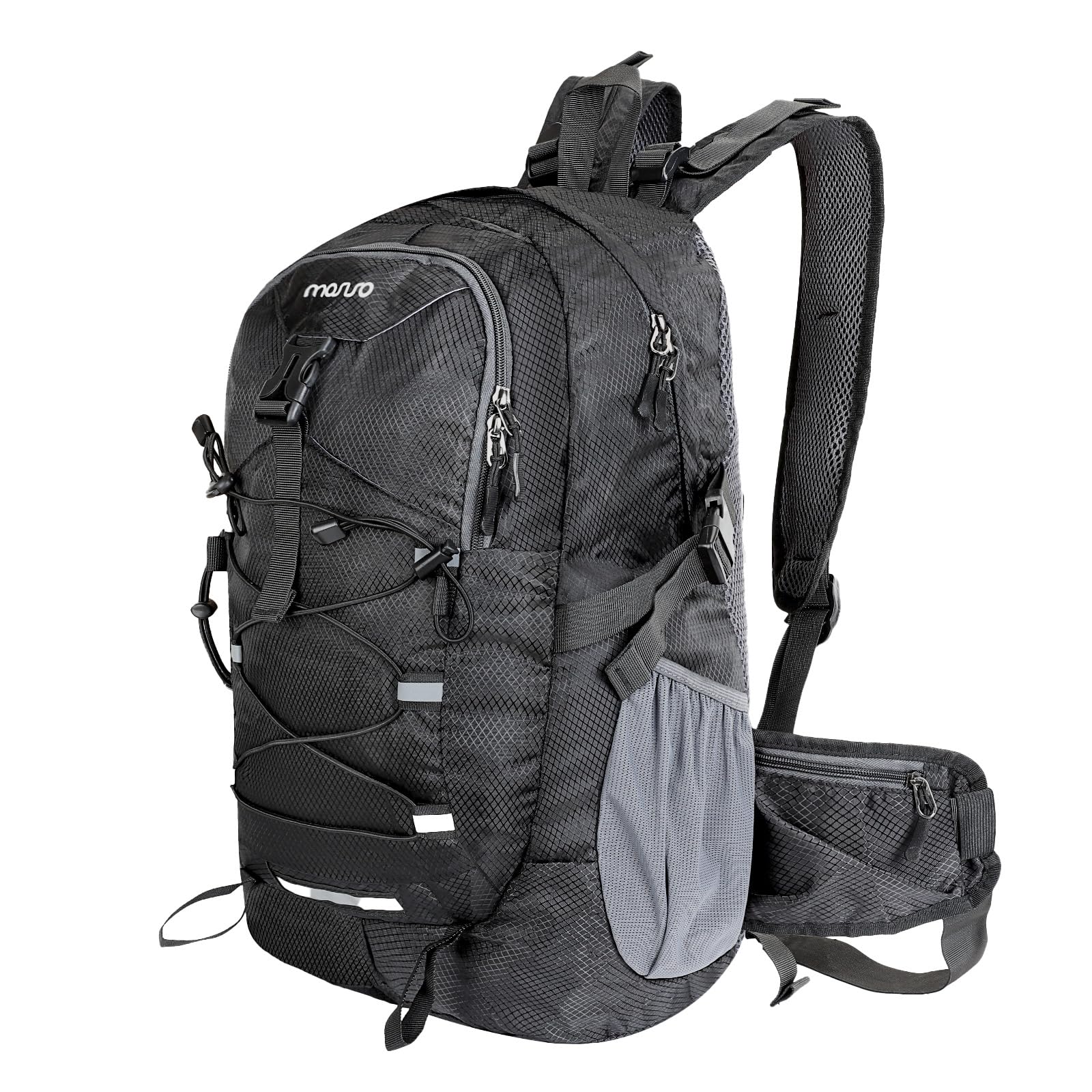 Mosiso Zaino Trekking Leggero 30 Litri, Nero