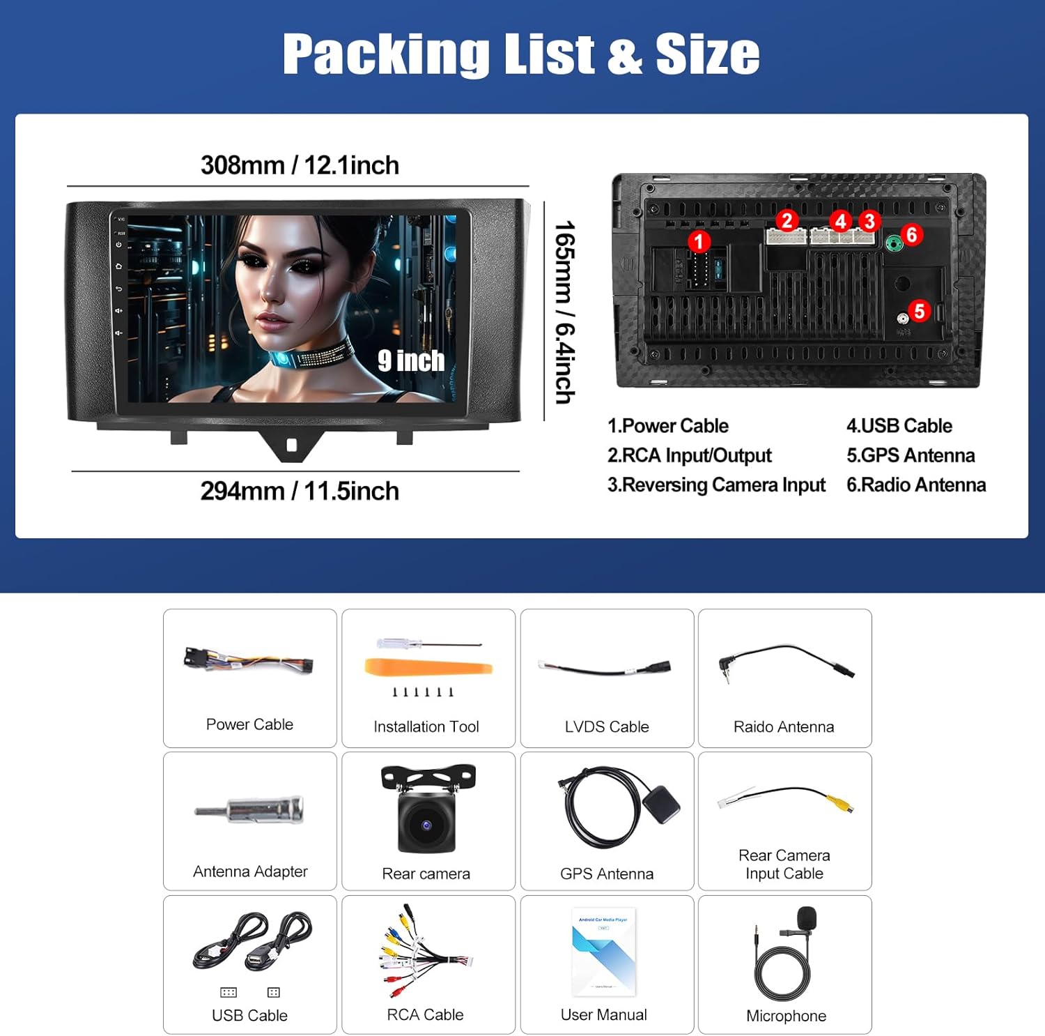 Sixwin Autoradio Android 13 per Mercedes-Benz Smart Fortwo - immagine 3