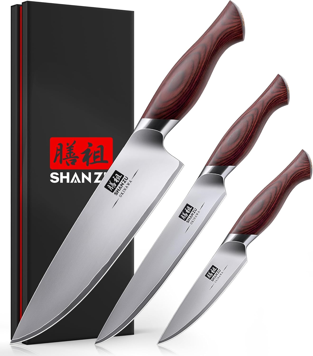 Shan Zu Set 3 Coltelli Cucina Giapponese