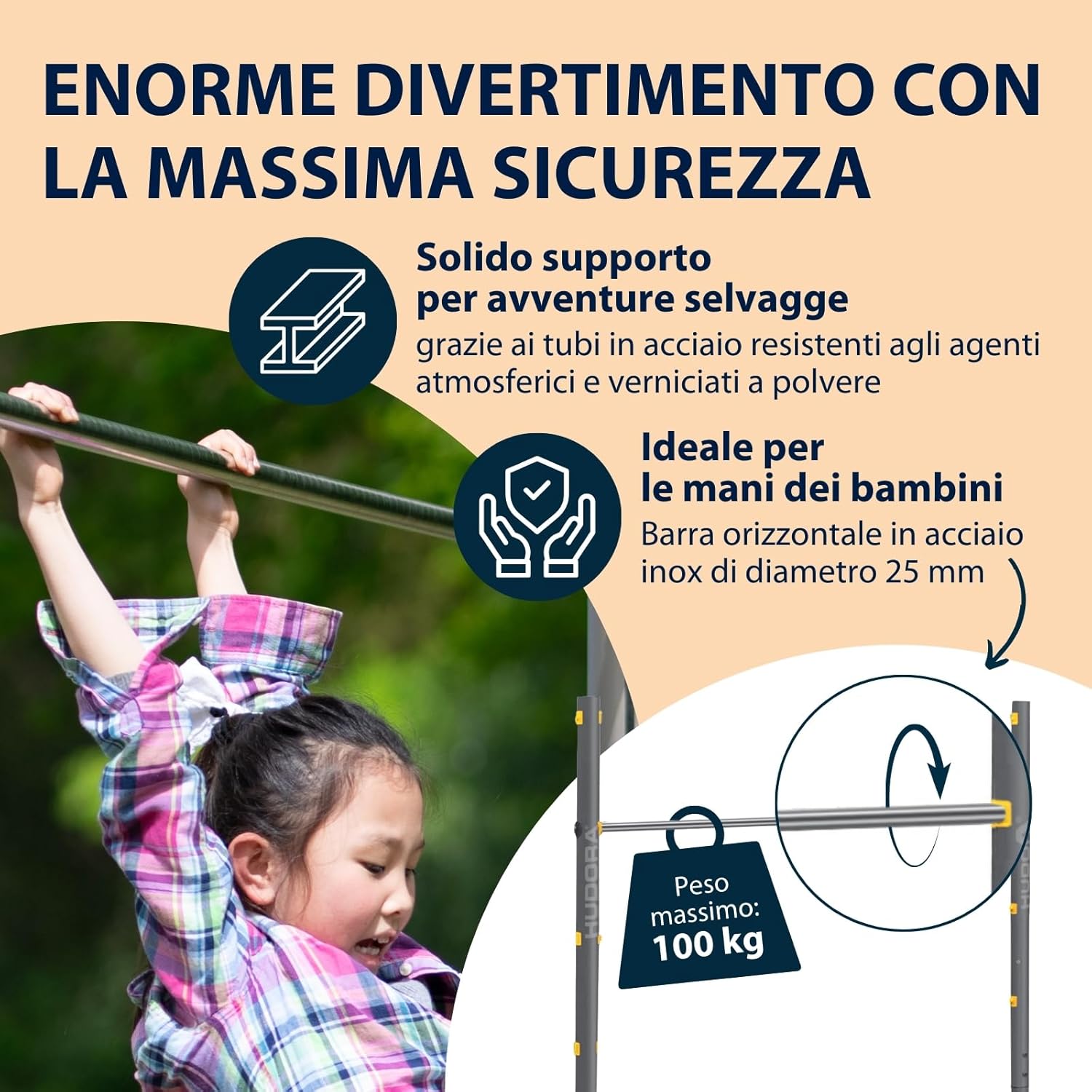 Hudora Sbarra Trazioni Fabian Standard/Pro - immagine 3