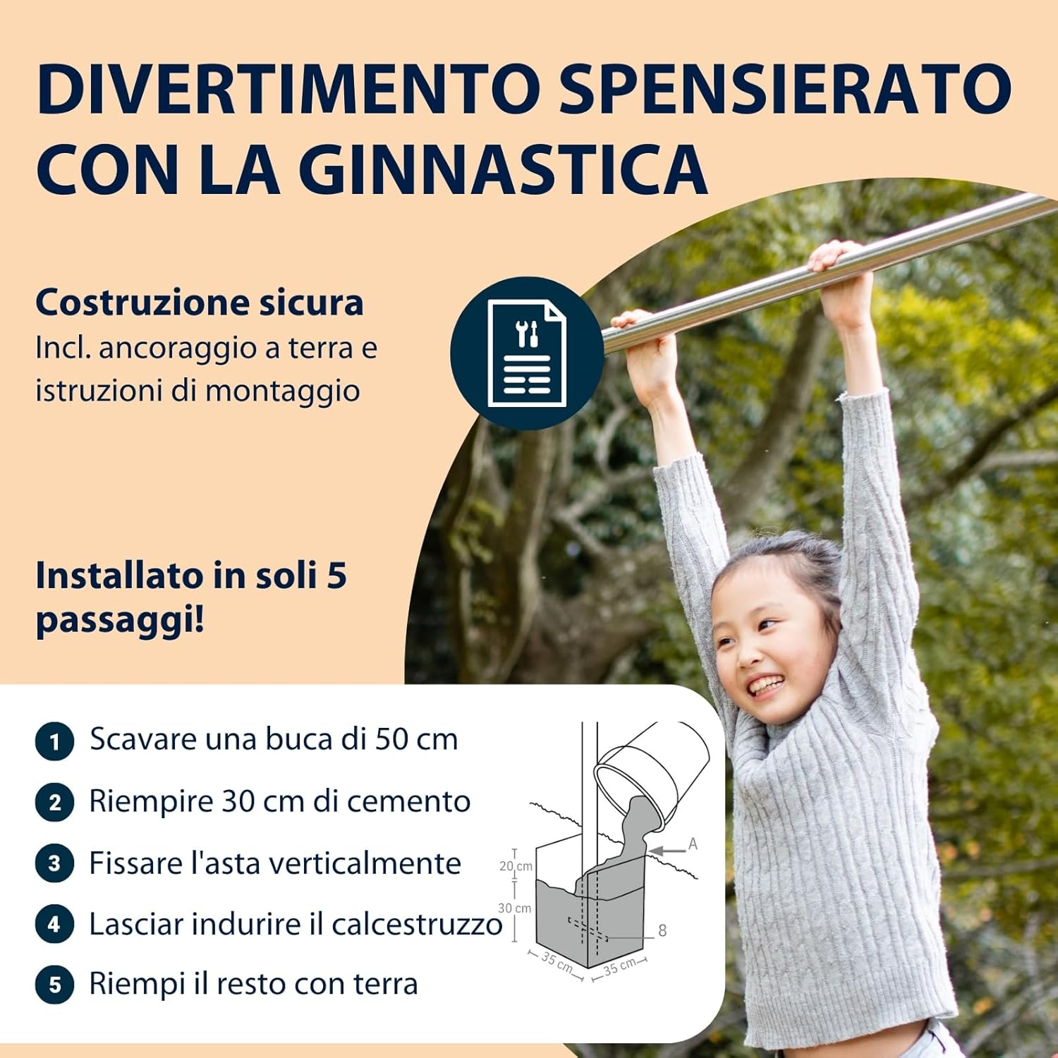 Hudora Sbarra Trazioni Fabian Standard/Pro - immagine 4