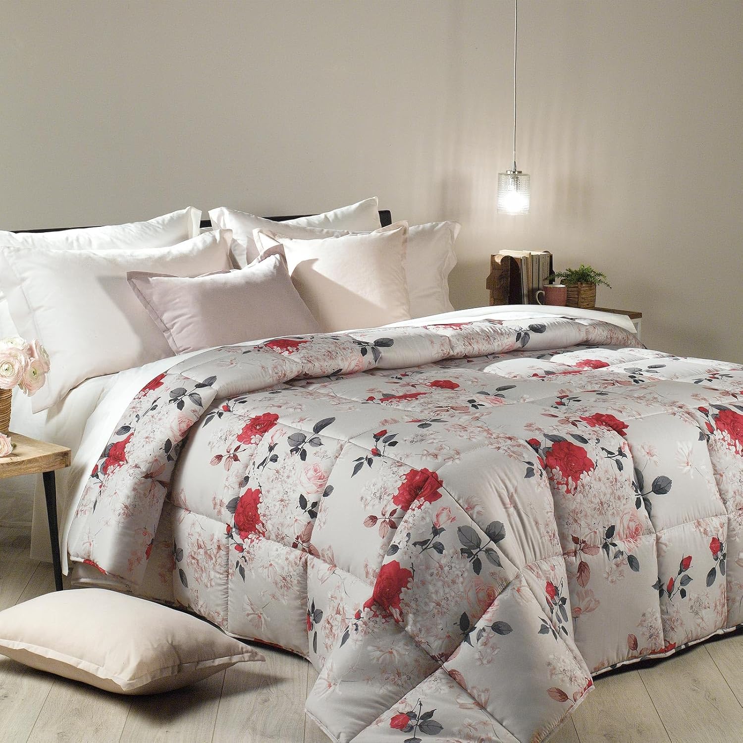 Caleffi Trapunta, Microfibra, Tortora, Singolo - immagine 1