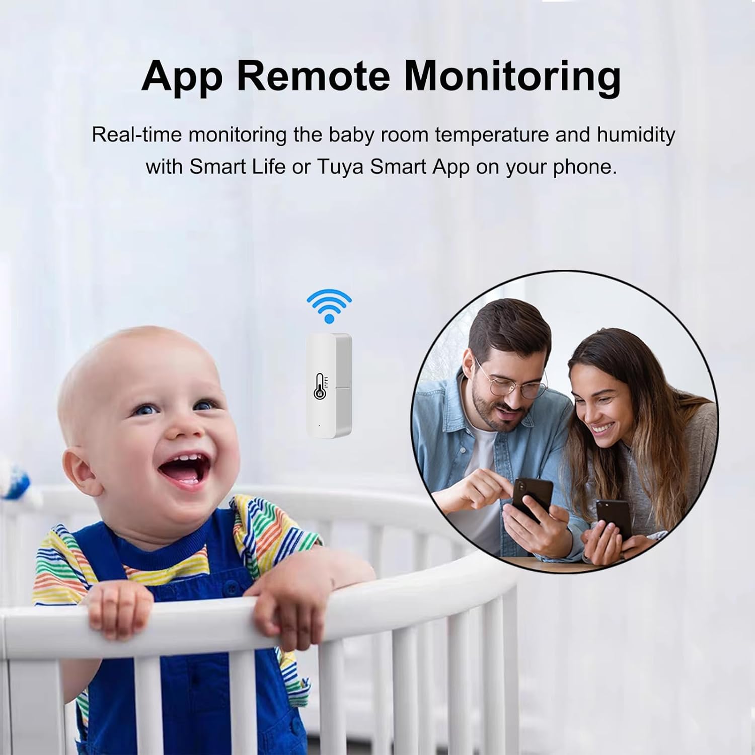 Termometro Igrometro WiFi Intelligente, 4 Pezzi - immagine 4