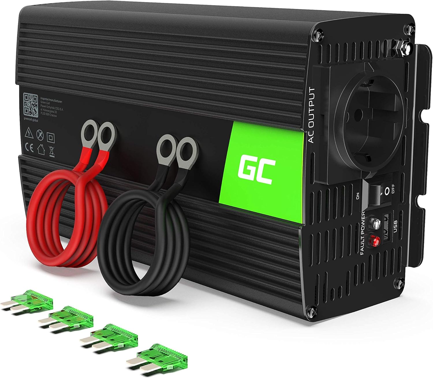 Green Cell® Inverter Onda Pura 1000W/2000W 24V 220V/230V - immagine 1