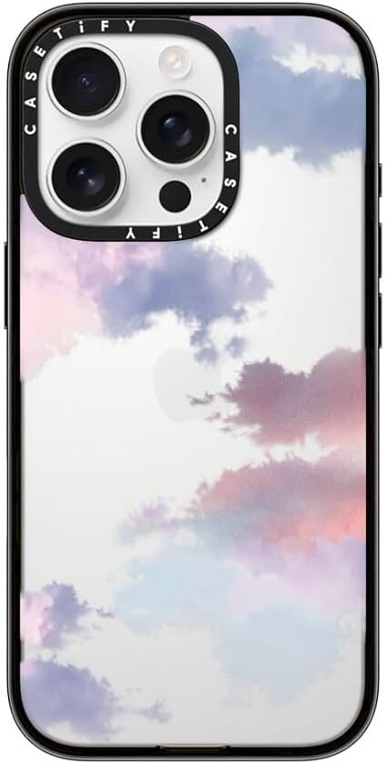 Casetify Custodia iPhone 16 Pro Nuvole Nero Trasparente - immagine 1